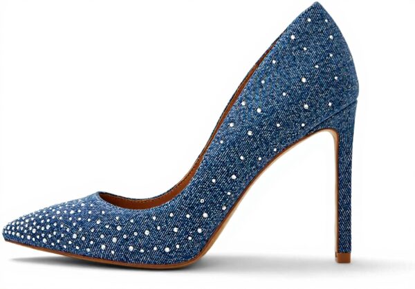 Aldo Womens Lala Pump Blue Court Shoes Stiletto Heel